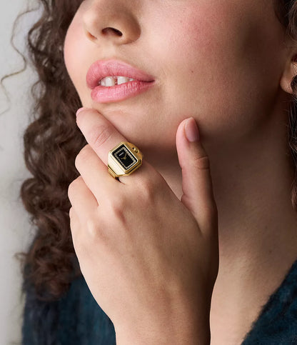 Raquel Watch Ring Two-Hand Gold-Tone Stainless Steel Watch ES5447 - Shop Authentic FOSWOMWAT(s) from Maybrands - for as low as ₦263000! 