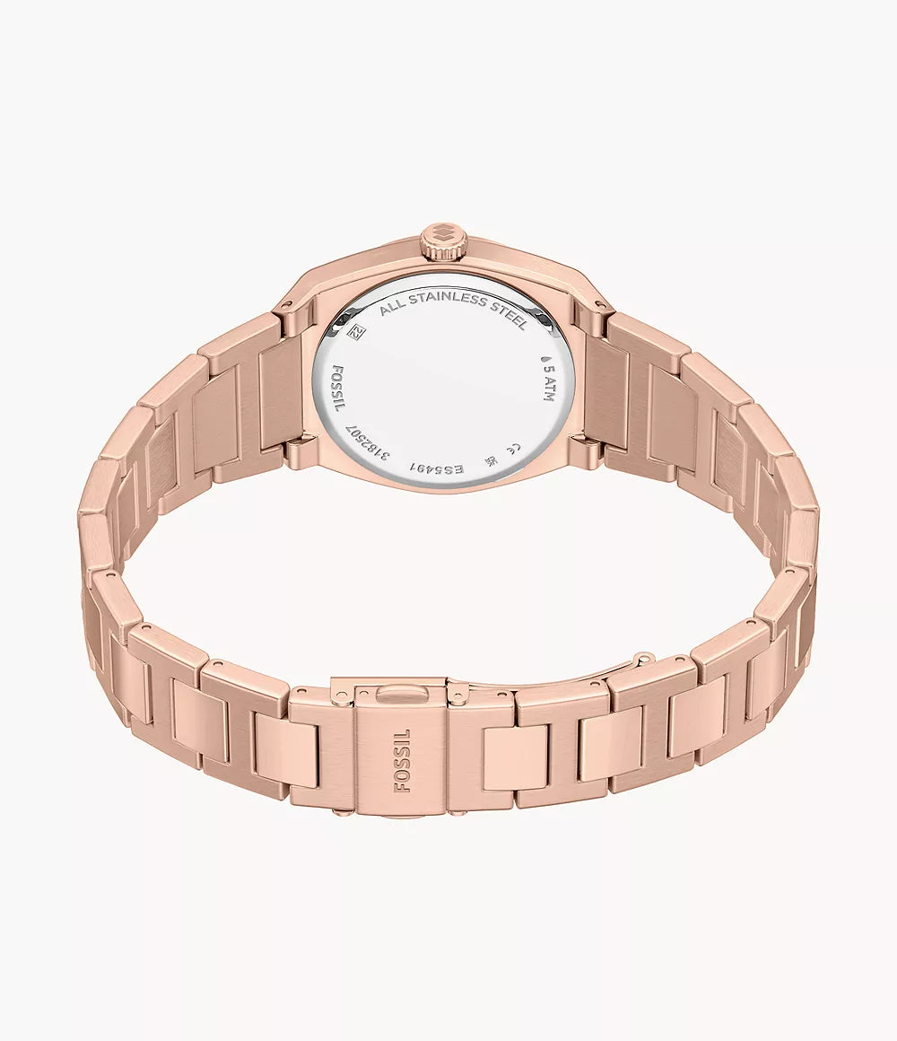 Everett 27mm Three-Hand Rose Gold-Tone Stainless Steel Watch ES5491 - Shop Authentic FOSWOMWAT(s) from Maybrands - for as low as ₦388500! 