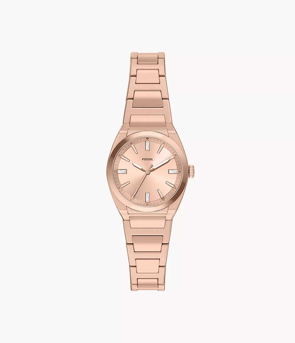 Everett 27mm Three-Hand Rose Gold-Tone Stainless Steel Watch ES5491 - Shop Authentic FOSWOMWAT(s) from Maybrands - for as low as ₦388500! 