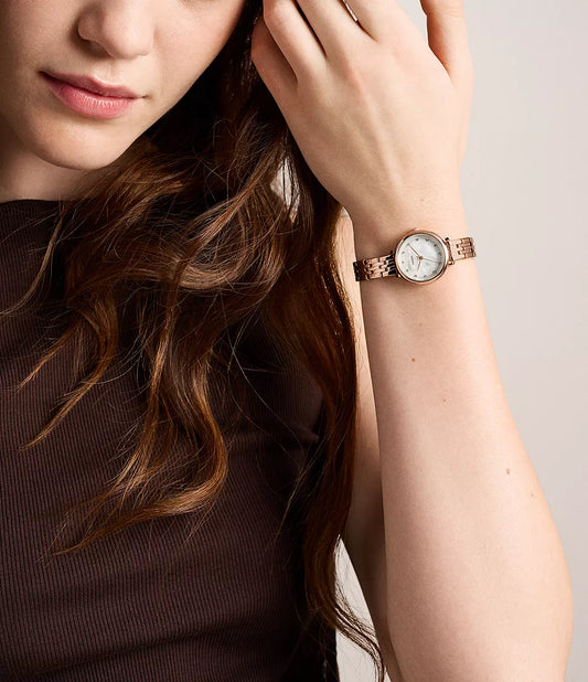 Heidi 26mm Three-Hand Rose Gold-Tone Stainless Steel Watch ES5502 - Shop Authentic FOSWOMWAT(s) from Maybrands - for as low as ₦271500! 