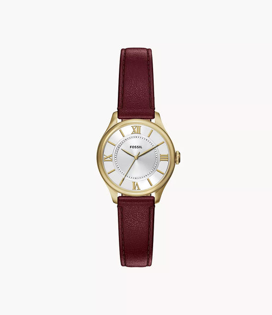 Gilmore 28mm Three-Hand Red Leather Watch ES5510 - Shop Authentic FOSWOMWAT(s) from Maybrands - for as low as ₦271500! 