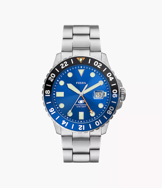 FS5991 - Fossil Blue GMT Stainless Steel Watch - Shop Authentic watches(s) from Maybrands - for as low as ₦271000! 