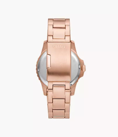 FS6027-Fossil Blue GMT Rose Gold-Tone Stainless Steel Watch for Men - Shop Authentic watches(s) from Maybrands - for as low as ₦346500! 