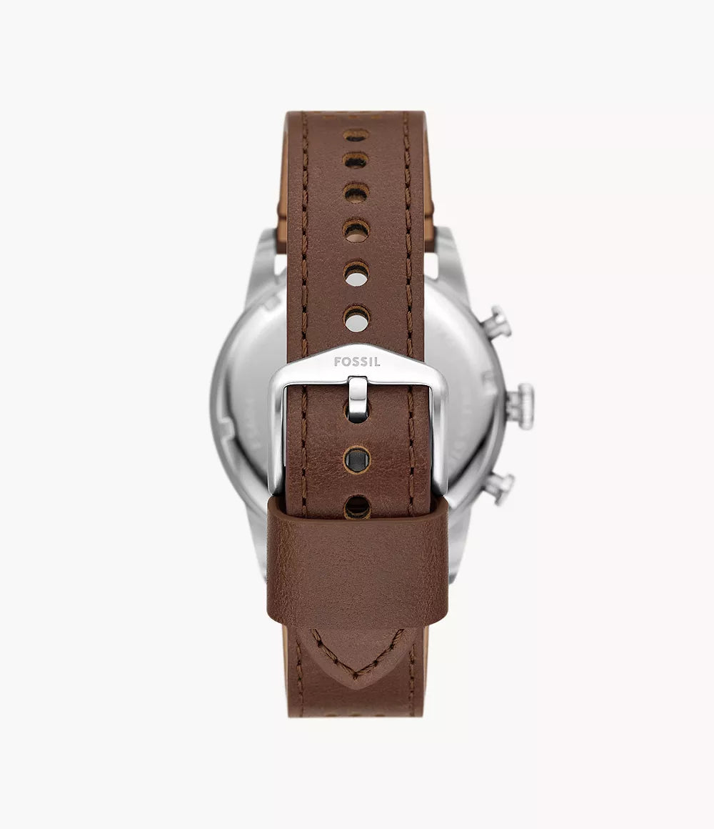 FS6042 - Fossil Sport Tourer Chronograph Brown Leather Watch - Shop Authentic watches(s) from Maybrands - for as low as ₦270500! 