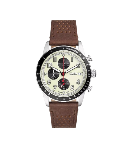 FS6042 - Fossil Sport Tourer Chronograph Brown Leather Watch - Shop Authentic watches(s) from Maybrands - for as low as ₦335000! 