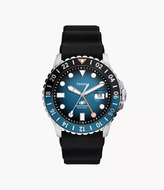 FS6049 - Fossil Blue GMT Black Silicone Watch - Shop Authentic watches(s) from Maybrands - for as low as ₦233500! 