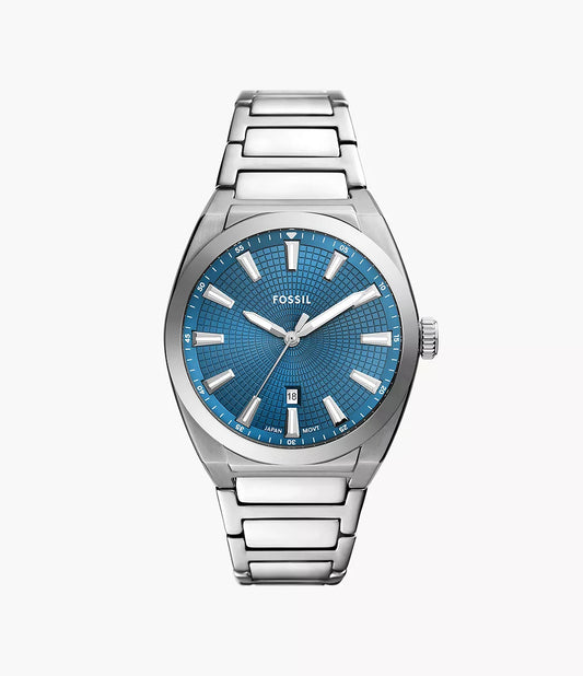 FS6054 - Fossil Everett Three-Hand Date Stainless Steel Watch - Shop Authentic watches(s) from Maybrands - for as low as ₦221500! 