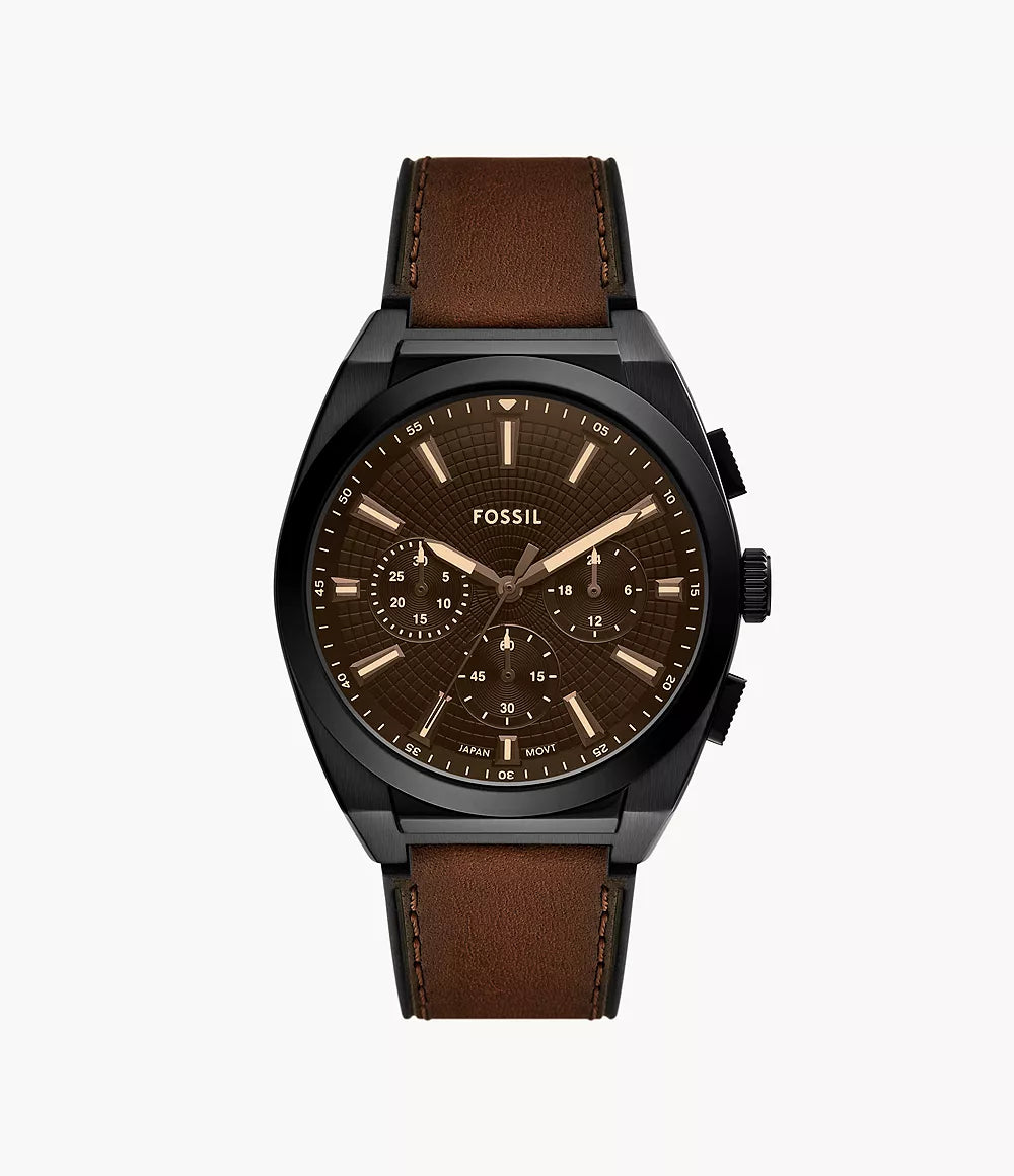 Everett Chronograph Brown Leather Watch FS6108 - Shop Authentic FOSMENWAT(s) from Maybrands - for as low as ₦346000! 