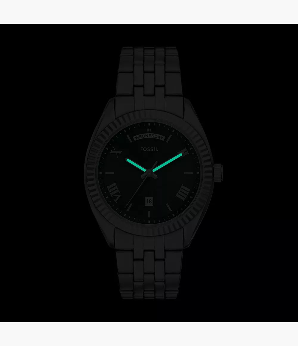 Campbell Three-Hand Day-Date Stainless Steel Watch FS6139 - Shop Authentic FOSMENWAT(s) from Maybrands - for as low as ₦279500! 