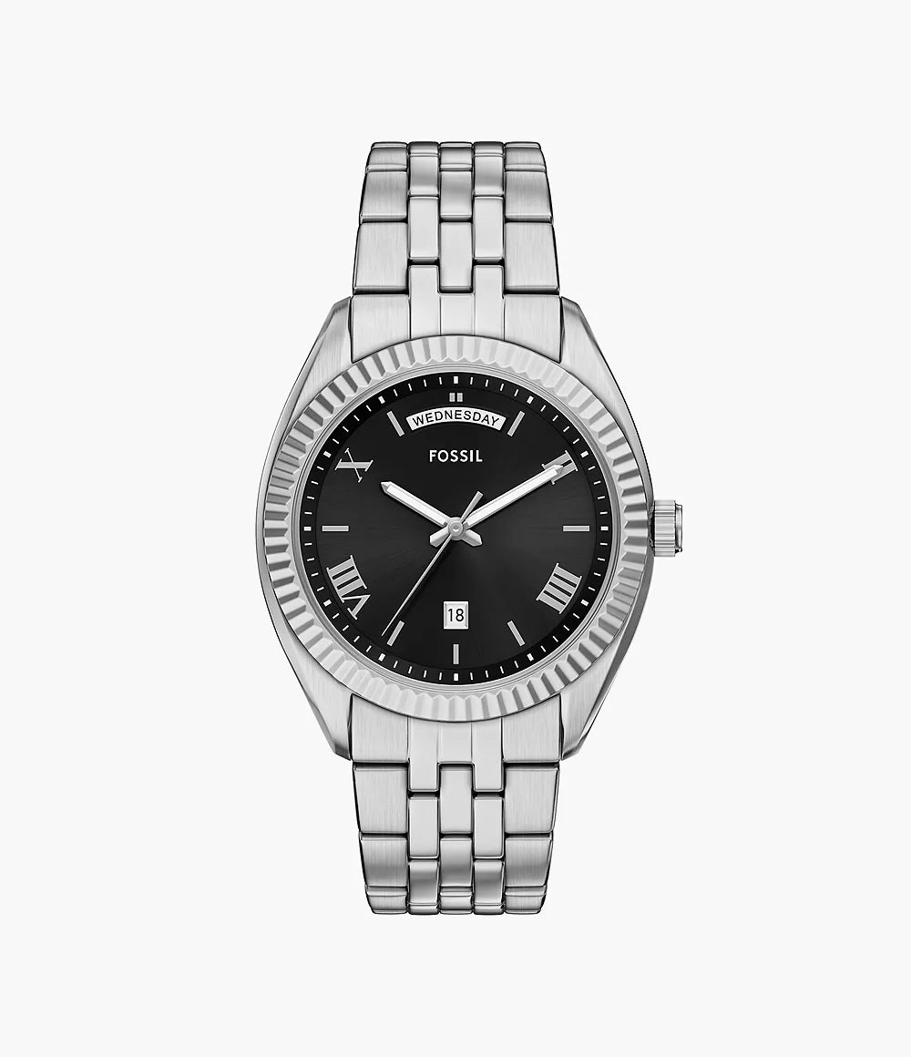 Campbell Three-Hand Day-Date Stainless Steel Watch FS6139 - Shop Authentic FOSMENWAT(s) from Maybrands - for as low as ₦279500! 