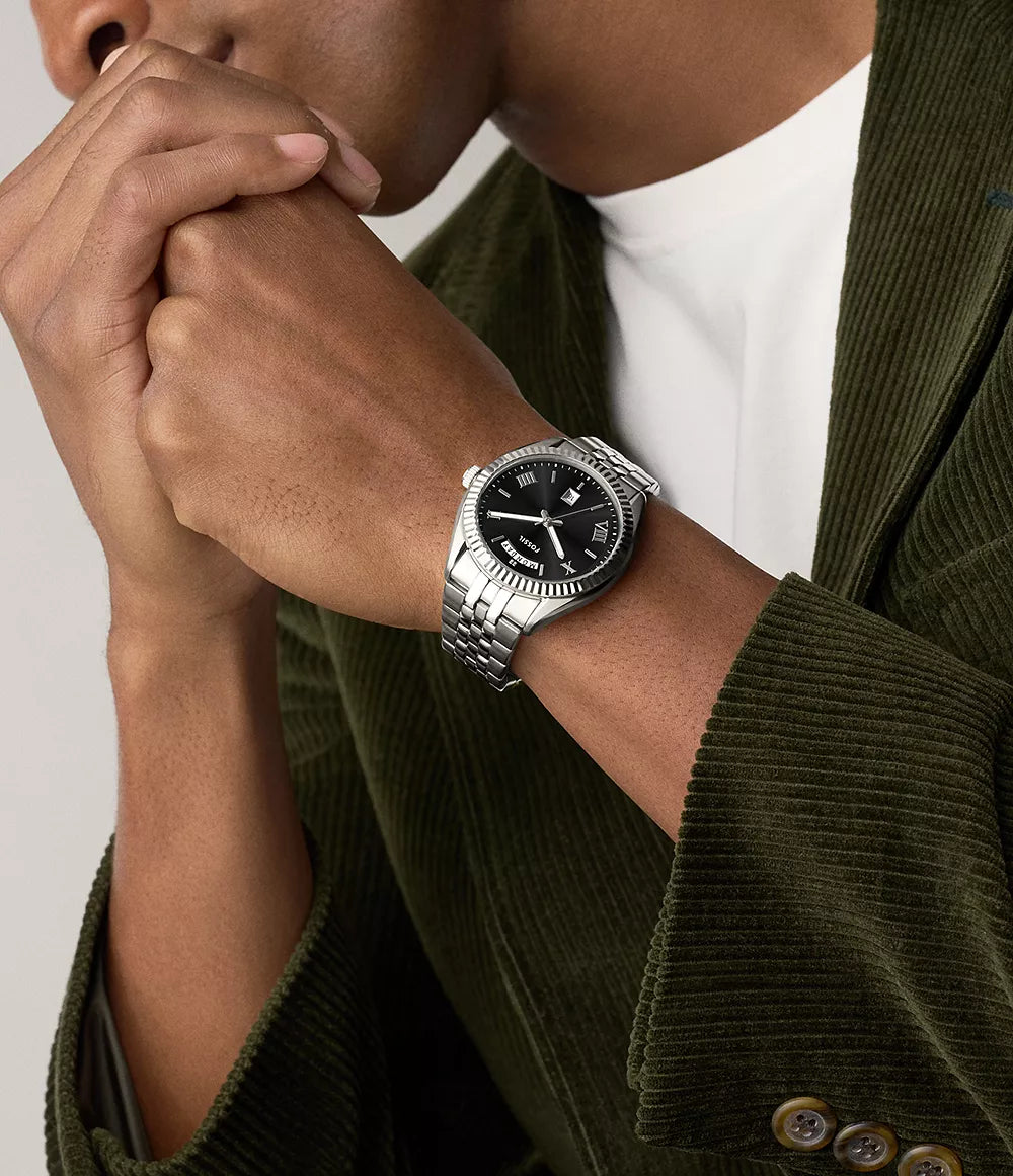 Campbell Three-Hand Day-Date Stainless Steel Watch FS6139 - Shop Authentic FOSMENWAT(s) from Maybrands - for as low as ₦279500! 