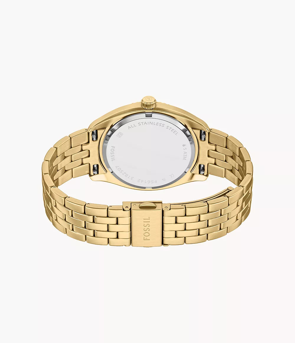 Campbell Three-Hand Day-Date Gold-Tone Stainless Steel Watch FS6142 - Shop Authentic FOSMENWAT(s) from Maybrands - for as low as ₦279500! 