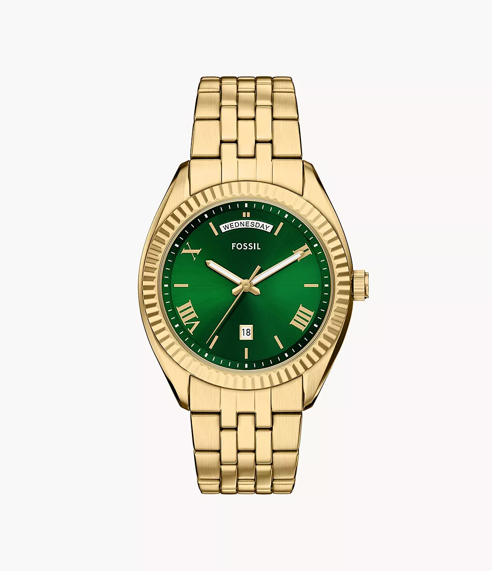 Campbell Three-Hand Day-Date Gold-Tone Stainless Steel Watch FS6142 - Shop Authentic FOSMENWAT(s) from Maybrands - for as low as ₦279500! 