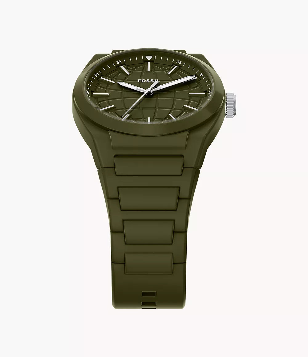 Everett 42mm Three-Hand Olive Silicone Watch FS6178 - Shop Authentic FOSMENWAT(s) from Maybrands - for as low as ₦213000! 