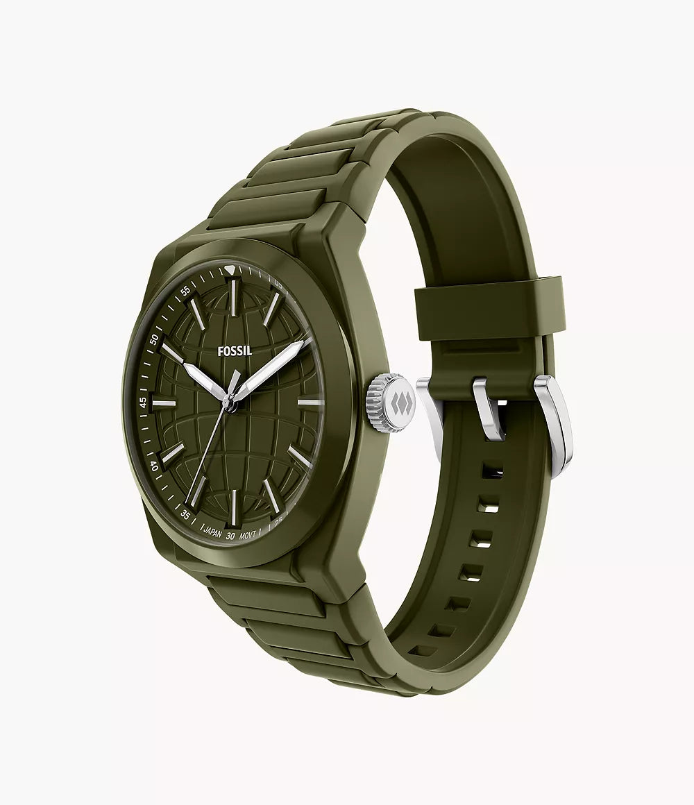 Everett 42mm Three-Hand Olive Silicone Watch FS6178 - Shop Authentic FOSMENWAT(s) from Maybrands - for as low as ₦213000! 