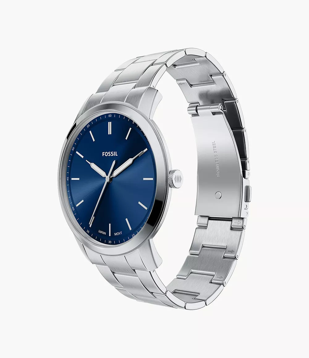 Minimalist 44mm Three-Hand Stainless Steel Watch FS6180 - Shop Authentic FOSMENWAT(s) from Maybrands - for as low as ₦271500! 