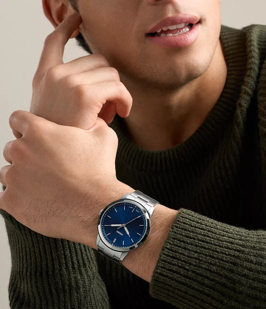 Minimalist 44mm Three-Hand Stainless Steel Watch FS6180 - Shop Authentic FOSMENWAT(s) from Maybrands - for as low as ₦271500! 