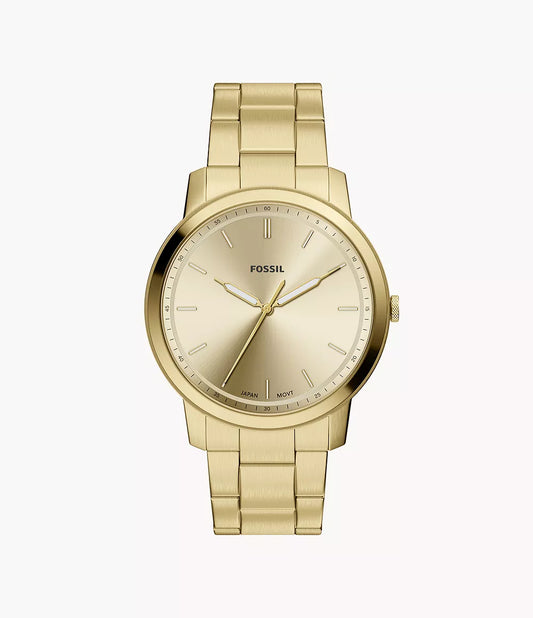 Minimalist 44mm Three-Hand Gold-Tone Stainless Steel Watch FS6181 - Shop Authentic FOSMENWAT(s) from Maybrands - for as low as ₦271500! 