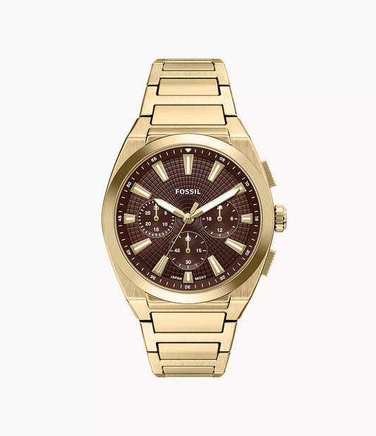 Everett 44mm Chronograph Gold-Tone Stainless Steel Watch FS6184 - Shop Authentic FOSMENWAT(s) from Maybrands - for as low as ₦466500! 