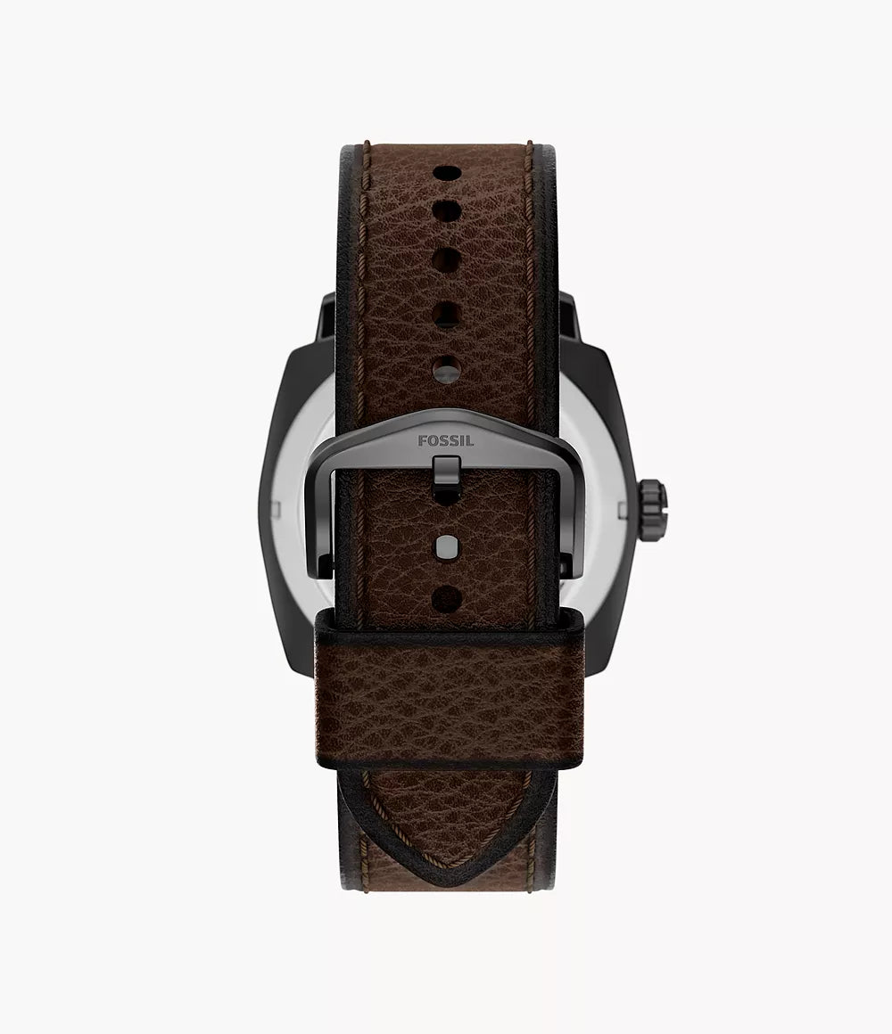 Machine 41mm Three-Hand Date Brown Leather Watch FS6187 - Shop Authentic FOSMENWAT(s) from Maybrands - for as low as ₦369000! 