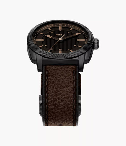 Machine 41mm Three-Hand Date Brown Leather Watch FS6187 - Shop Authentic FOSMENWAT(s) from Maybrands - for as low as ₦369000! 