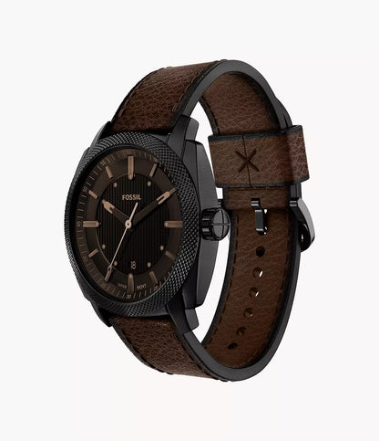 Machine 41mm Three-Hand Date Brown Leather Watch FS6187 - Shop Authentic FOSMENWAT(s) from Maybrands - for as low as ₦369000! 