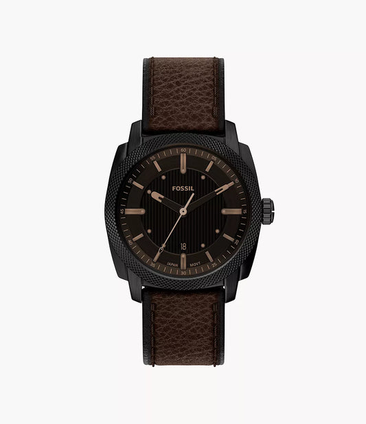 Machine 41mm Three-Hand Date Brown Leather Watch FS6187 - Shop Authentic FOSMENWAT(s) from Maybrands - for as low as ₦369000! 