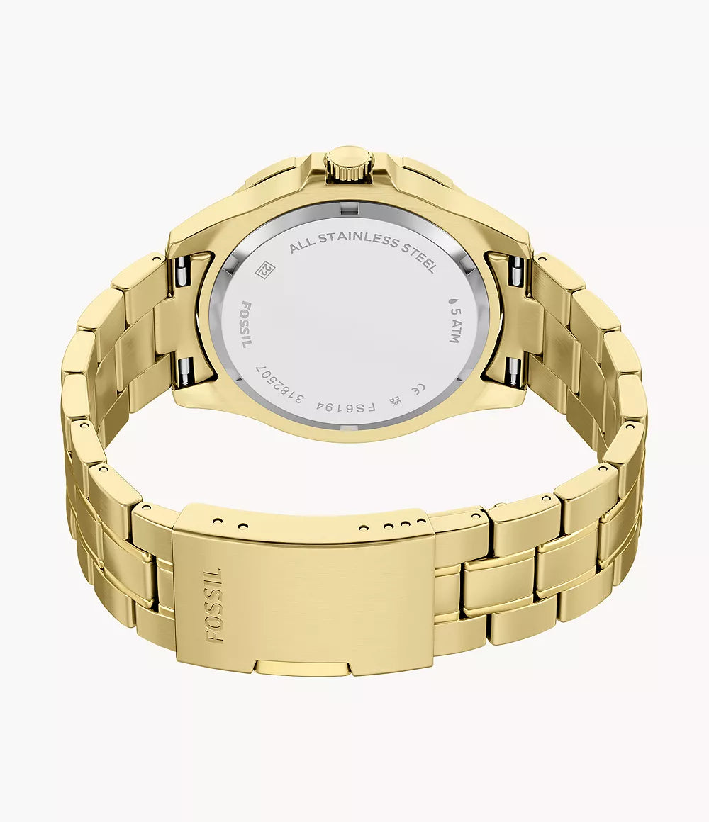 Garrett 44mm Multifunction Gold-Tone Stainless Steel Watch FS6194 - Shop Authentic FOSMENWAT(s) from Maybrands - for as low as ₦408000! 