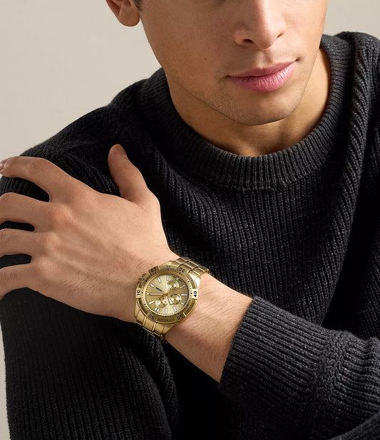 Garrett 44mm Multifunction Gold-Tone Stainless Steel Watch FS6194 - Shop Authentic FOSMENWAT(s) from Maybrands - for as low as ₦408000! 