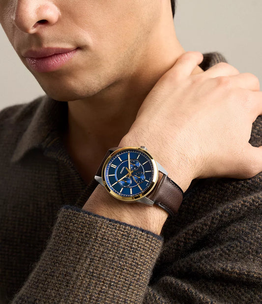 Pearson 42mm Multifunction Brown Leather Watch FS6195 - Shop Authentic FOSMENWAT(s) from Maybrands - for as low as ₦271500! 