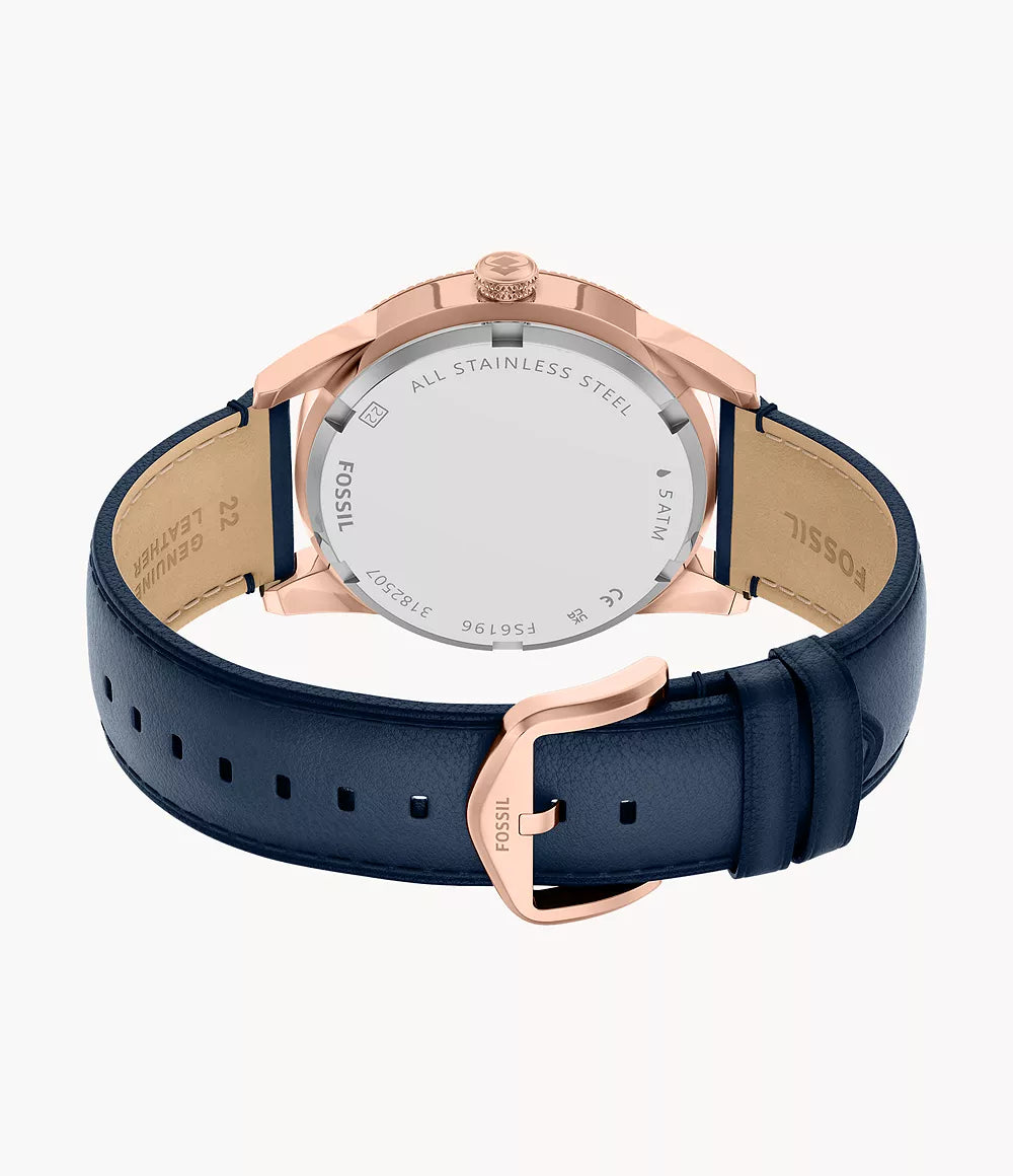 Pearson 42mm Multifunction Navy Leather Watch FS6196 - Shop Authentic FOSMENWAT(s) from Maybrands - for as low as ₦271500! 