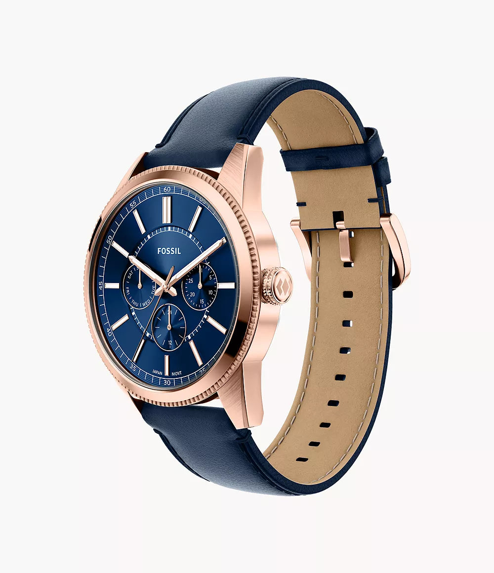 Pearson 42mm Multifunction Navy Leather Watch FS6196 - Shop Authentic FOSMENWAT(s) from Maybrands - for as low as ₦271500! 