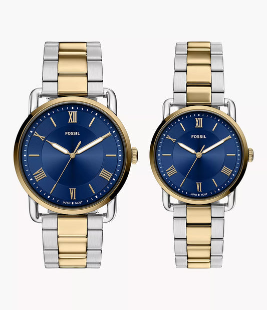 Copeland 42mm Three-Hand Two-Tone Stainless Steel Watch Set FS6198SET - Shop Authentic FOSMENSET(s) from Maybrands - for as low as ₦720000! 