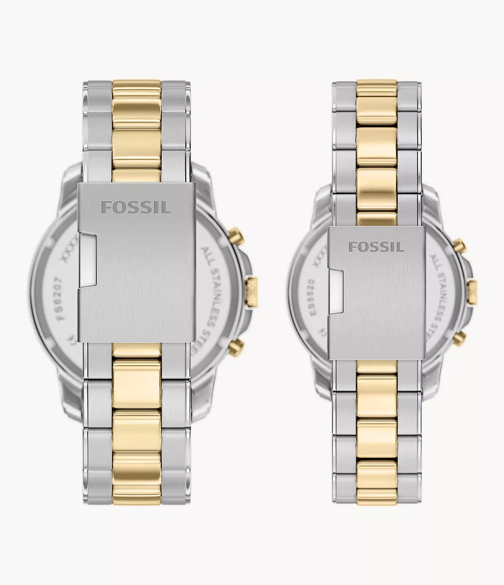 Grant 44mm Chronograph Two-Tone Stainless Steel Watch Set FS6202SET - Shop Authentic FOSMENSET(s) from Maybrands - for as low as ₦798500! 