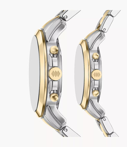 Grant 44mm Chronograph Two-Tone Stainless Steel Watch Set FS6202SET - Shop Authentic FOSMENSET(s) from Maybrands - for as low as ₦798500! 
