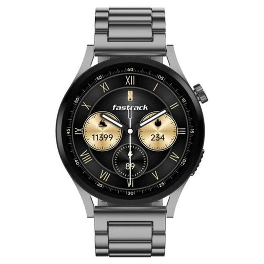 Fastrack Radiant FX1 Luxury Metal Smartwatch with 3.6 cm AMOLED Display, SingleSync BT Calling, Functional Crown - Steel 38123SM01 - Shop Authentic TITSMTWAT(s) from Maybrands - for as low as ₦107000! 