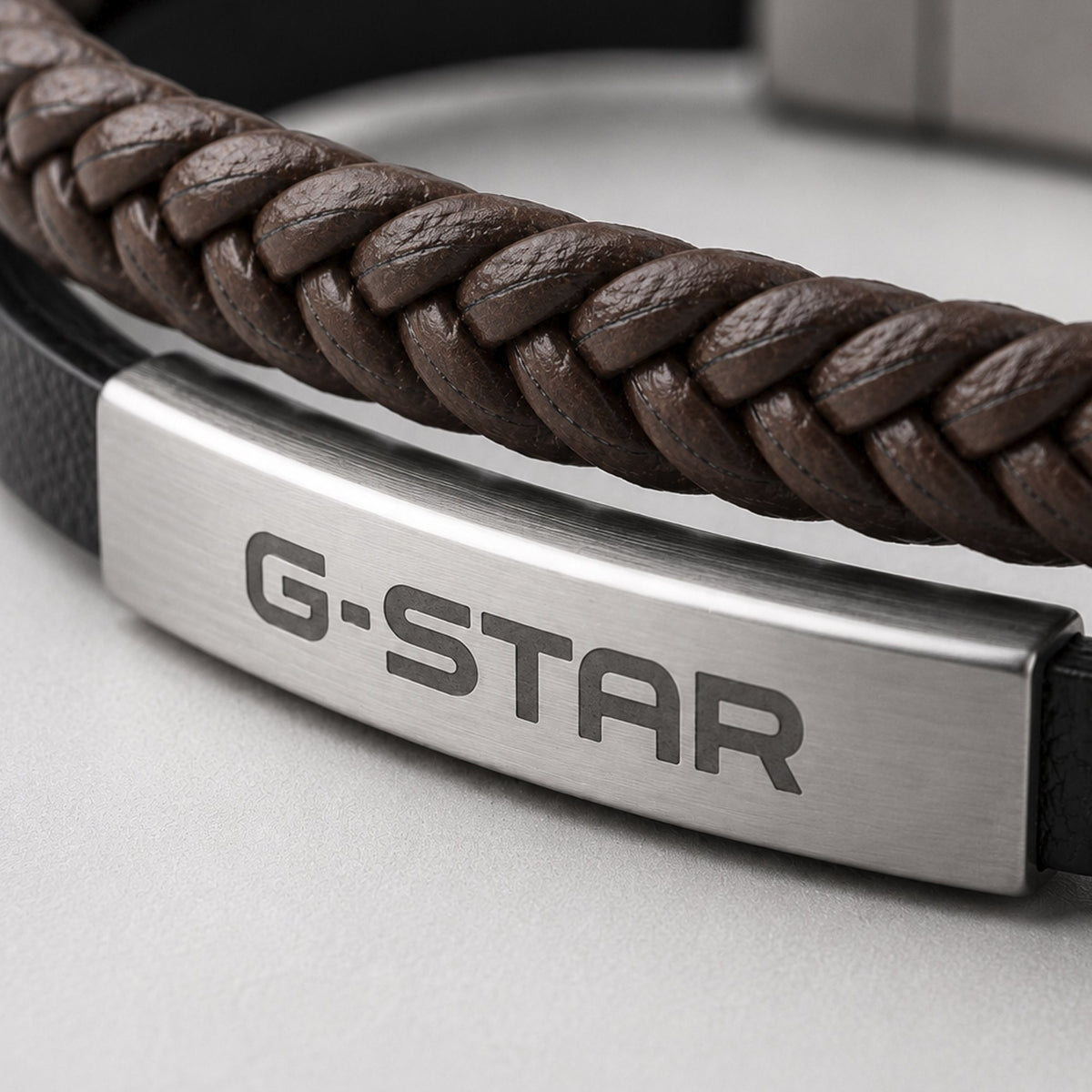 G-Star Tether02P Silver and Black Leather Bracelet GSJ.109.02 - Shop Authentic GSTMENBRA(s) from Maybrands - for as low as ₦82500! 