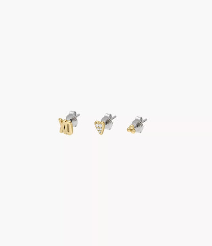 Sutton All Stacked Up Gold-Tone Brass Heart Earring Set JA7277SET - Shop Authentic FOSWOMEAR(s) from Maybrands - for as low as ₦124000! 