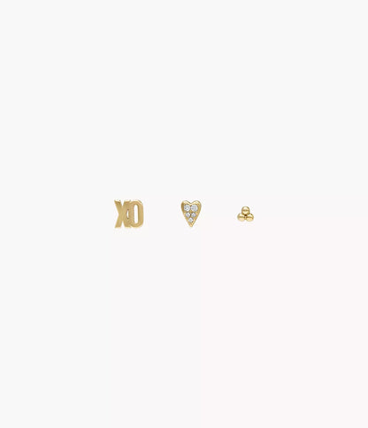 Sutton All Stacked Up Gold-Tone Brass Heart Earring Set JA7277SET - Shop Authentic FOSWOMEAR(s) from Maybrands - for as low as ₦124000! 