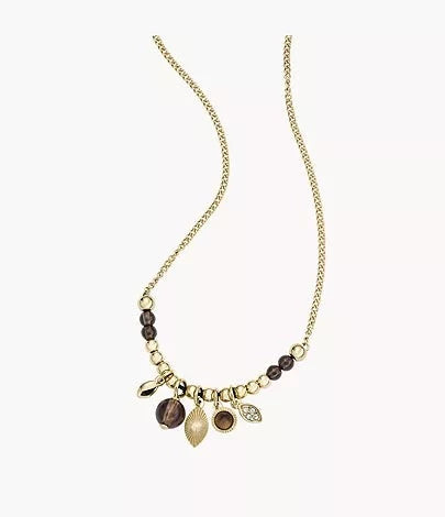 JF04162710 - Fossil Smoky Quartz Beaded Necklace for Women - Shop Authentic necklace(s) from Maybrands - for as low as ₦59500! 