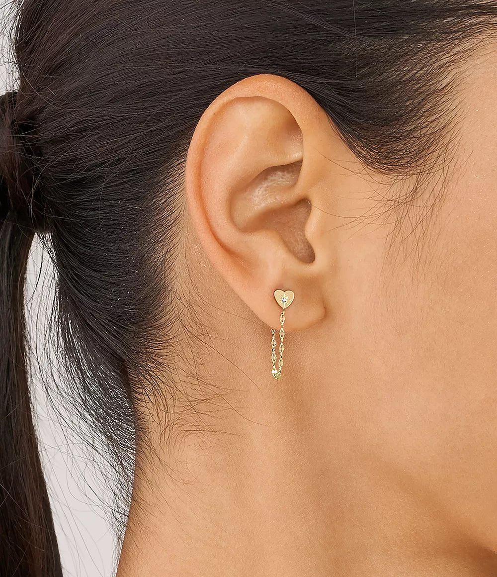 Fossil All Stacked Up Gold-Tone Stainless Steel Front to Back Earrings JF04378710 - Shop Authentic Earrings(s) from Maybrands - for as low as ₦95500! 