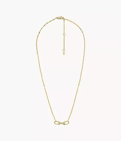 JF04523710 - Fossil Heritage D-Link Gold-Tone Stainless Steel Chain Necklace for women - Shop Authentic necklace(s) from Maybrands - for as low as ₦109500! 