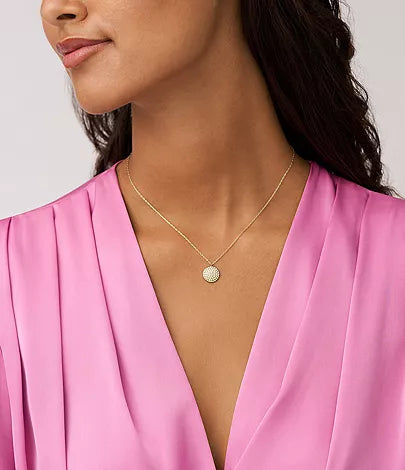 JF04544710 - Fossil Sadie Glitz Disc Gold-Tone Stainless Steel Chain Necklace For Women - Shop Authentic necklace(s) from Maybrands - for as low as ₦113000! 