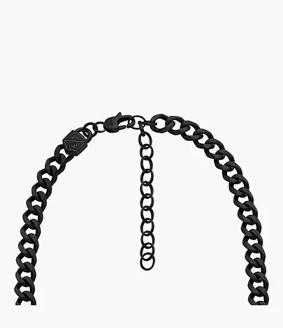 JF04613001 - Fossil Bold Chains Black Stainless Steel Chain Necklace - Shop Authentic necklace(s) from Maybrands - for as low as ₦125000! 