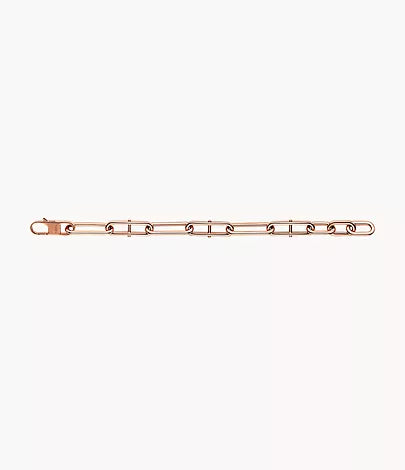 JF04671791 - Fossil Heritage D-Link Rose Gold-Tone Stainless Steel Chain Bracelet For Women - Shop Authentic bracelet(s) from Maybrands - for as low as ₦80500! 