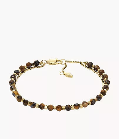 JF04683710 - Fossil All Stacked Up Brown Tiger's Eye Multi-Strand Bracelet For Women - Shop Authentic bracelet(s) from Maybrands - for as low as ₦68000! 