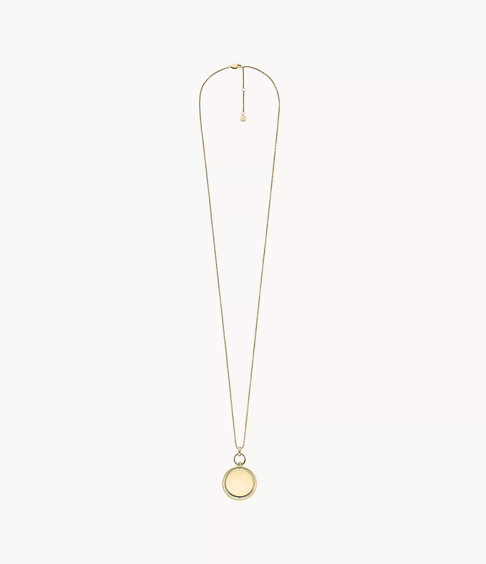 Fossil Heritage Legacy Charm Gold-Tone Stainless Steel Pendant Necklace JF04779710 - Shop Authentic necklaces(s) from Maybrands - for as low as ₦247000! 