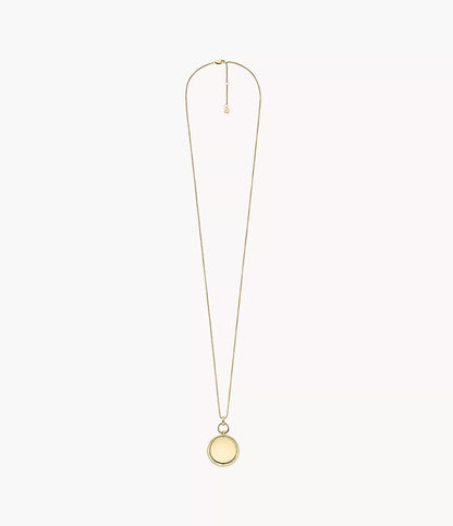 Fossil Heritage Legacy Charm Gold-Tone Stainless Steel Pendant Necklace JF04779710 - Shop Authentic necklaces(s) from Maybrands - for as low as ₦247000! 