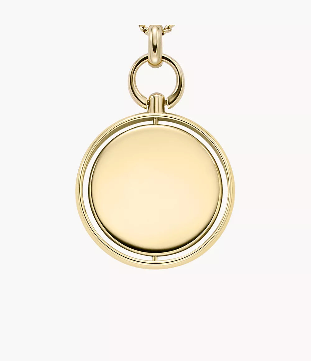 Fossil Heritage Legacy Charm Gold-Tone Stainless Steel Pendant Necklace JF04779710 - Shop Authentic necklaces(s) from Maybrands - for as low as ₦247000! 