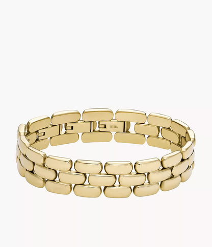 Fossil Arden Watch Links Gold-Tone Stainless Steel Chain Bracelet JF04784710 - Shop Authentic bracelets(s) from Maybrands - for as low as ₦181500! 